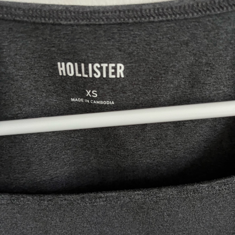 Hollister Women's Charcoal Blouse - Picture 2 of 3